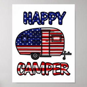 Camper Merica Amerikanische Happy Pride Flagge 4. Poster