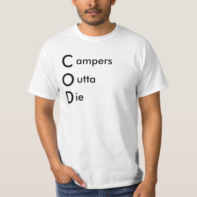 Camper outta die T-Shirt (Vorderseite)