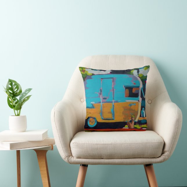 Camper Painting - Gift for Camping Lovers Kissen (Stuhl )