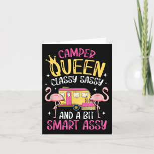 Camper Queen Cly Sy Smart Funny Girl Karte