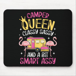 Camper Queen Cly Sy Smart Funny Girl Mousepad