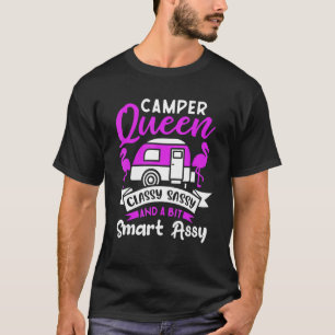 Camper Queen elegant und ein wenig clever Schnitt T-Shirt