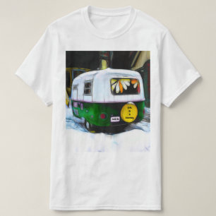 Camper Retro Hippie Life ist eine Reise zu gehen T-Shirt