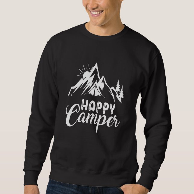 Camper Retro Vintag Caravan Sweatshirt (Vorderseite)