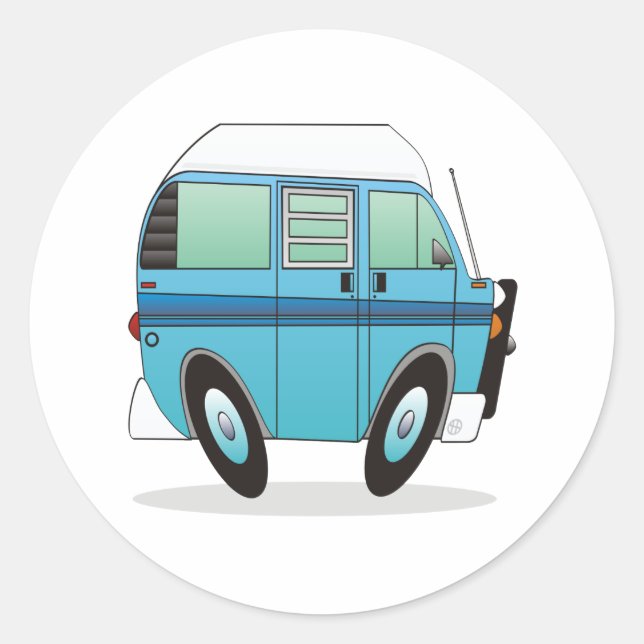 Camper Runder Aufkleber (Vorderseite)