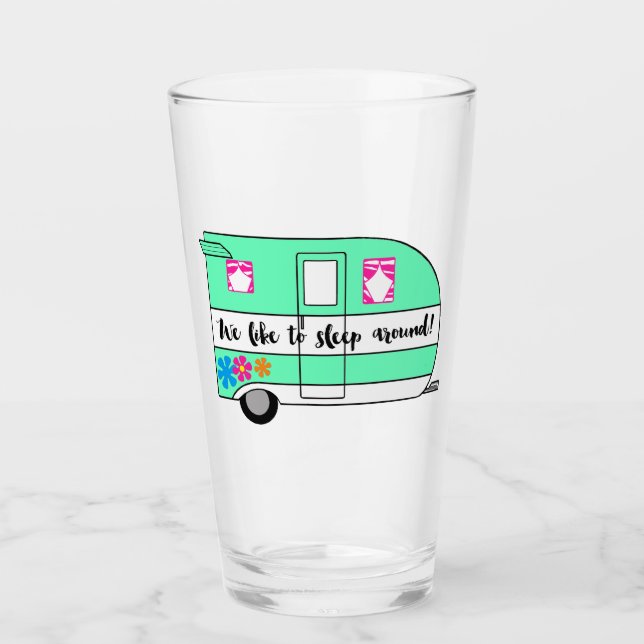 "Camper RV" Glas (Vorderseite)