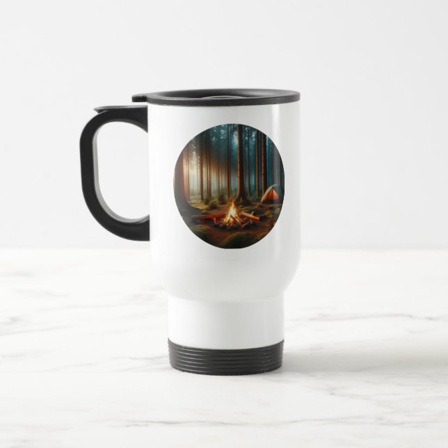 Camper Travel Mug With A Camping Site Reisebecher (Links)