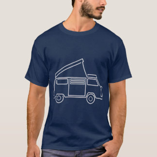 Camper Van Westy Popup Hippie Bus T-Shirt