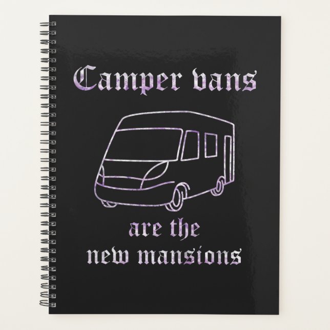 Camper Vans neue Häuser Lila Irid. ABl. Planer (Vorderseite)