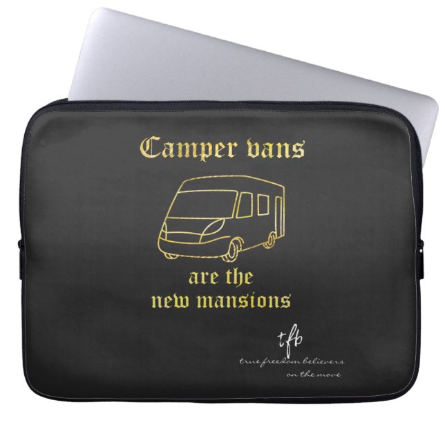 Camper verkauft neue Herrenhäuser Gold Laptopschutzhülle (Vorderseite)