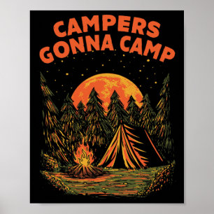 Camper werden im Sommerurlaub Tropical Trip C camp Poster