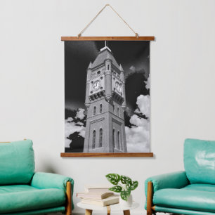 Camperdown Uhrturm Hüter der Zeit Wandteppich Mit Holzrahmen