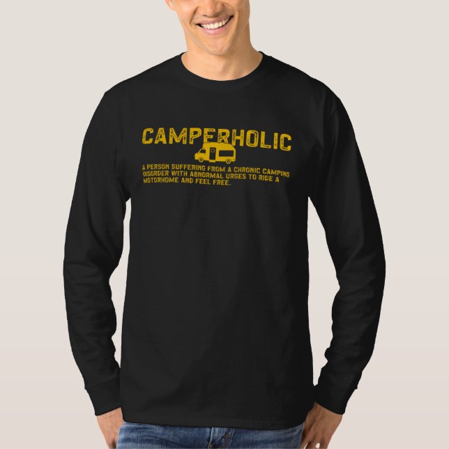 Camperholic Camper  Chroni Camping Disorder T-Shirt (Vorderseite)