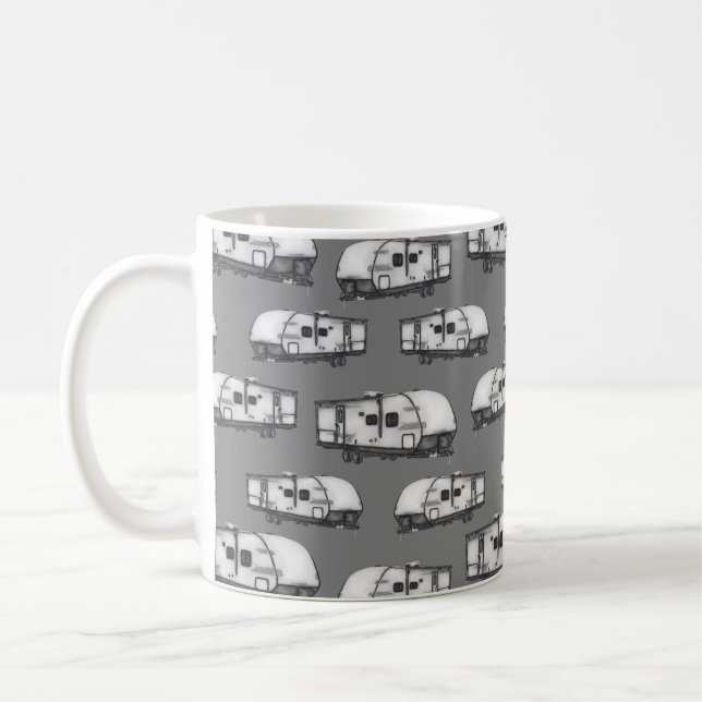 Campers - Gray Coffee Mug (Gauche)