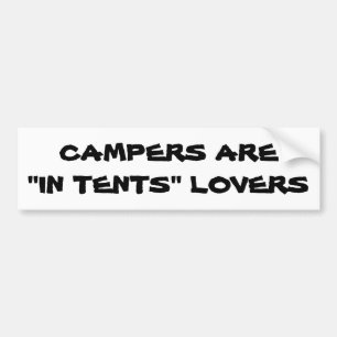 Campers "In Tents" Liebhaber Autoaufkleber
