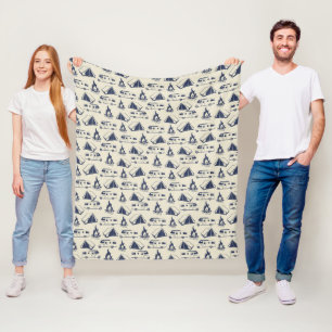 Campers RV Zelt und Campfire Fleecedecke