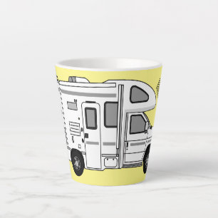 Campervan Cartoon Illustration Milchtasse