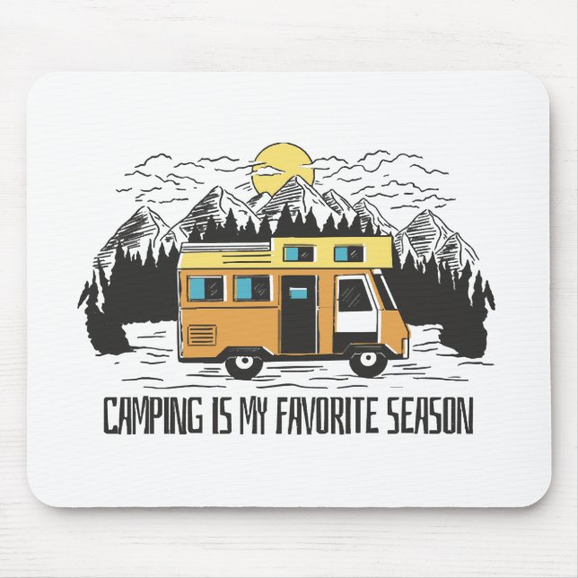 Campervan Mountain Retreat Mousepad (Vorne)