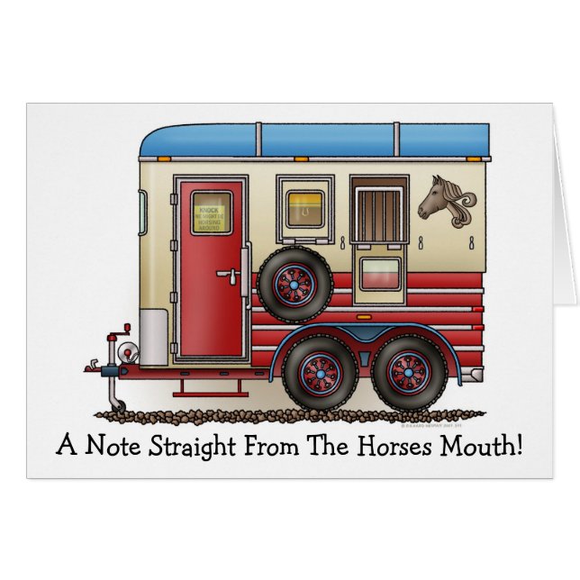 Campeur de remorque de cheval (Devant horizontal)