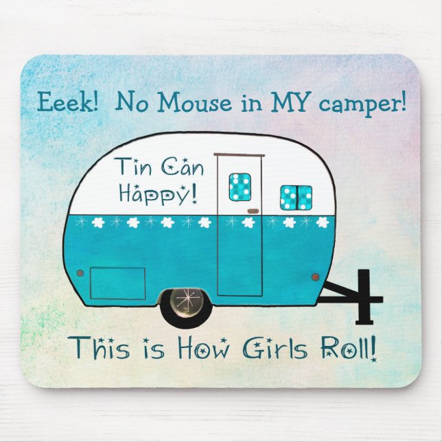 Campeur vintage du TAPIS DE SOURIS | (Devant)