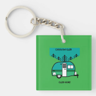 Campeurs heureux Caravançant Caravanes amusantes