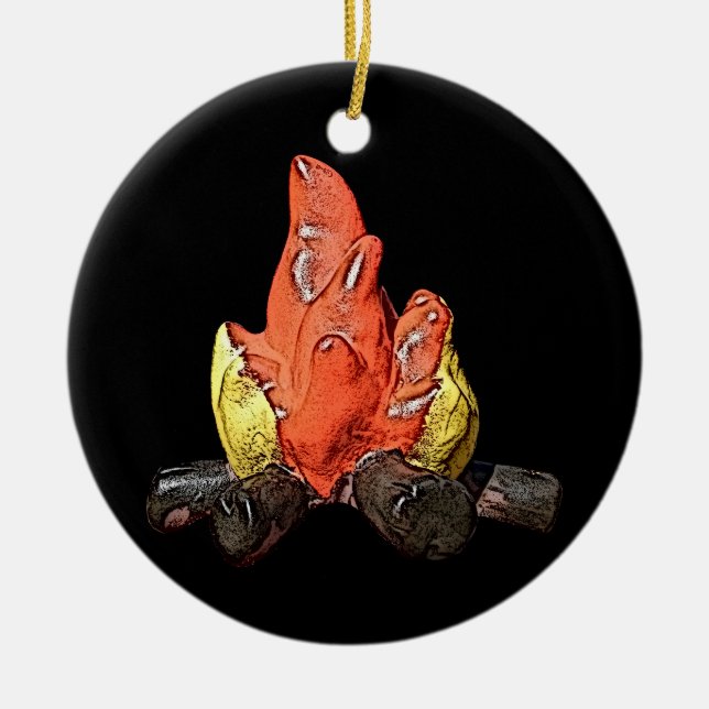 Campfire Burning Ornament (Vorne)