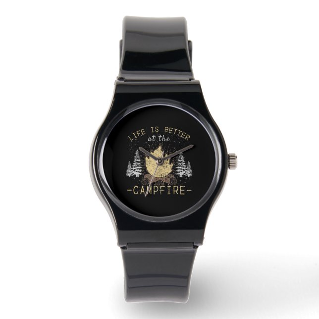 Campfire - Das Leben wird besser durch das Campfeu Armbanduhr (Vorderseite)