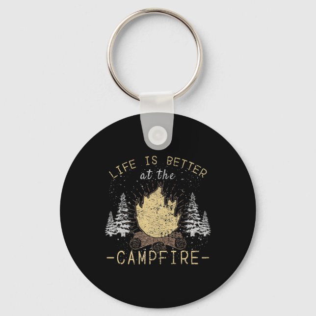 Campfire - Das Leben wird besser durch das Campfeu Schlüsselanhänger (Vorderseite)