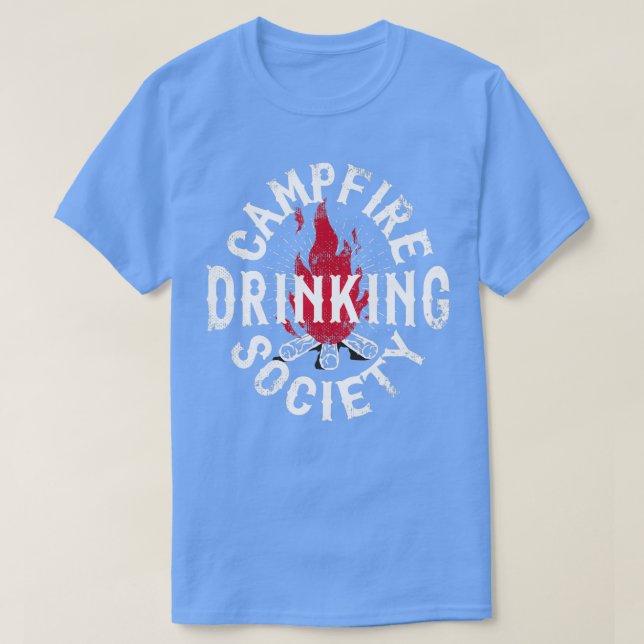 Campfire Drink Society Camping T-Shirt (Design vorne)
