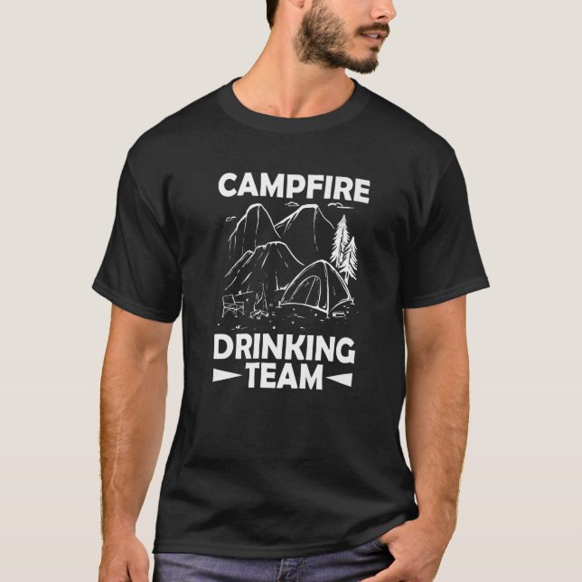 Campfire Drinking Team  8 T-Shirt (Vorderseite)
