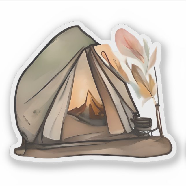 Campfire Glow Aufkleber (Vorderseite)