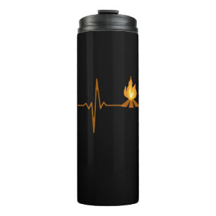 Campfire Heartbeat Camping Thermosbecher
