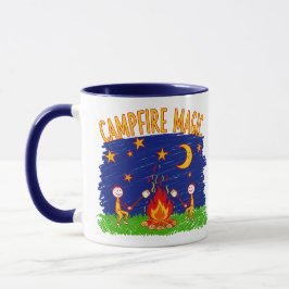 Campfire Magic Kids Camping Night Art Tasse