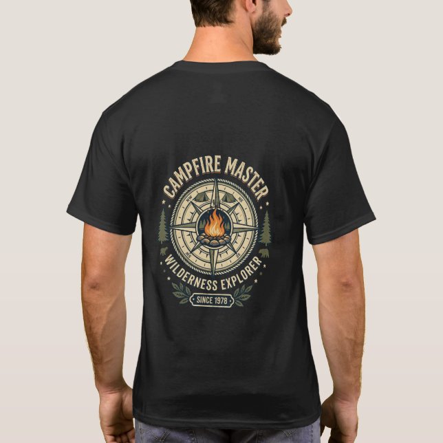 Campfire Master Camping-Shirt T-Shirt (Rückseite)