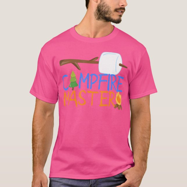 Campfire Master Vater Camping Shirt Camp S'Mores B (Vorderseite)