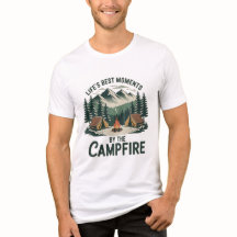 Campfire Moments Vintage Mountain Design Men’s