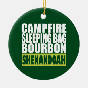 Campfire Schlaftasche Bourbon Shenandoah Keramik Ornament