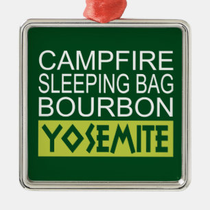Campfire Schlaftasche Bourbon Yosemite Ornament Aus Metall