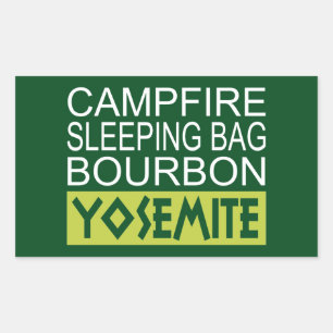 Campfire Schlaftasche Bourbon Yosemite Rechteckiger Aufkleber
