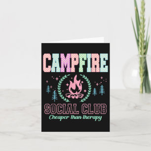 Campfire Sozialverein Funny Camping Karte