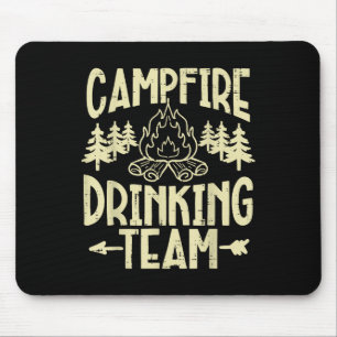 Campfire Team Camping Funny Camp Camper Vater Männ Mousepad