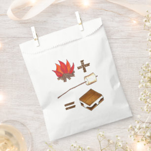 Campfire + Toastes Marshmallow = S'mores Camp Geschenktütchen