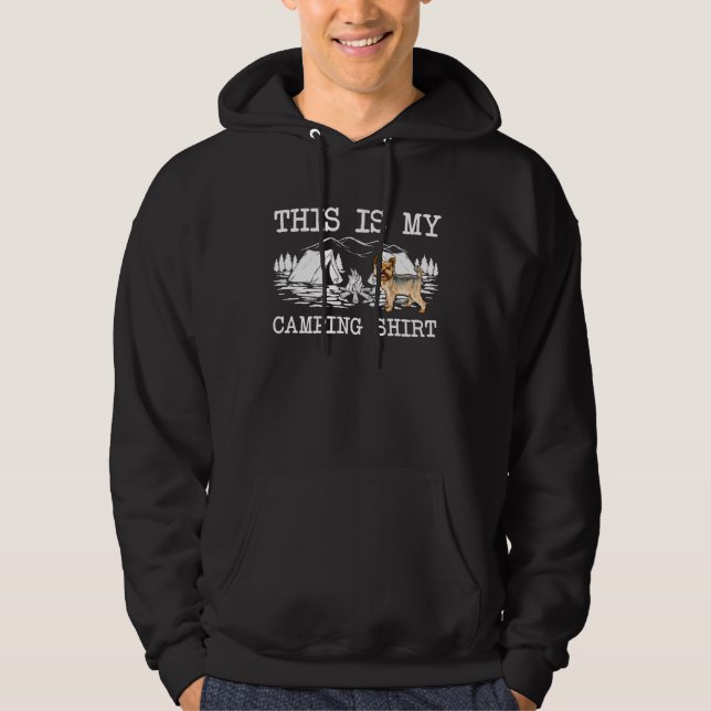 Campfire Yorkshire Terrier Dog This Is My Camping Hoodie (Vorderseite)
