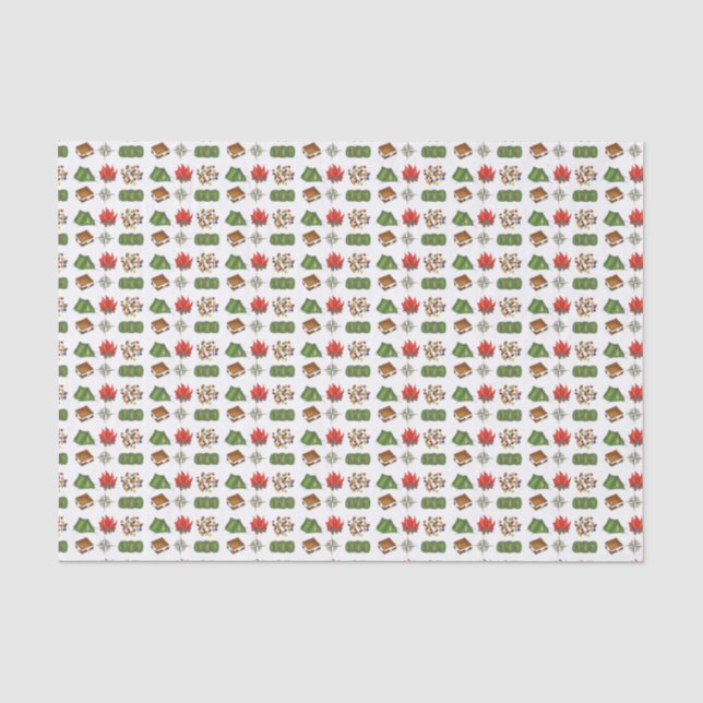 Campfire Zent Feuerkompass Camping Camp Tissue Seidenpapier (Vorderseite)
