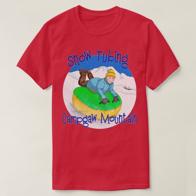 Campgaw Mountain Snow Tubing New Jersey T-Shirt (Design vorne)