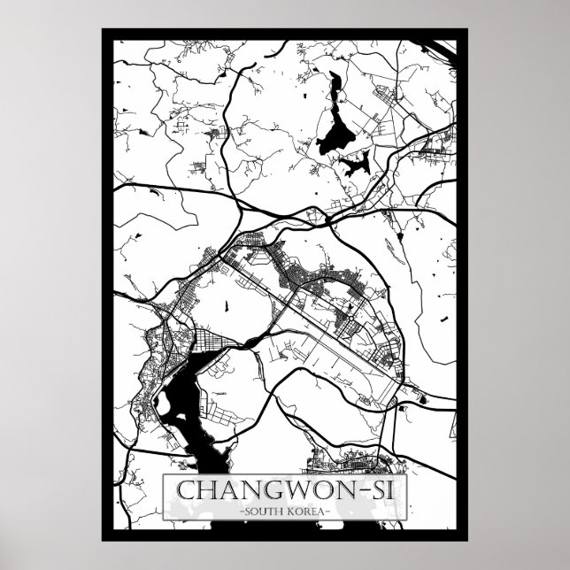 Campinas Brazil City Map Poster (Vorne)