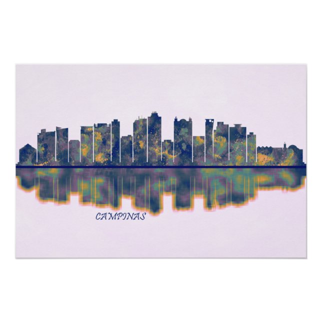 Campinas Skyline Poster (Vorderseite)