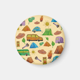 Camping-Abenteuer Magnet