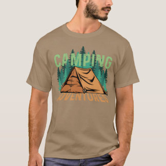 Camping-Abenteuer Natur-Person Geschenk Freunde T-Shirt