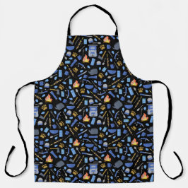 Camping Adventure Campfire Fun Bear Tracks Schürze